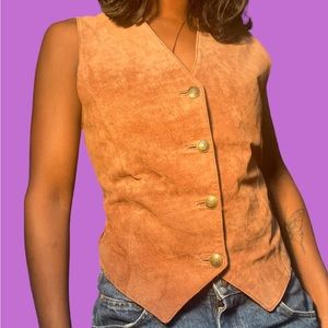 90s VINTAGE BAGATELLE SUEDE VEST